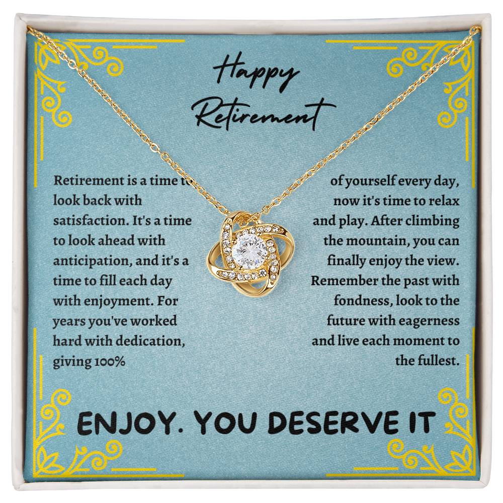 Retirement Gifts for Women, Retirement Necklace, Colleagues Leave Job Jewelry from Coworkers, Retirement Party