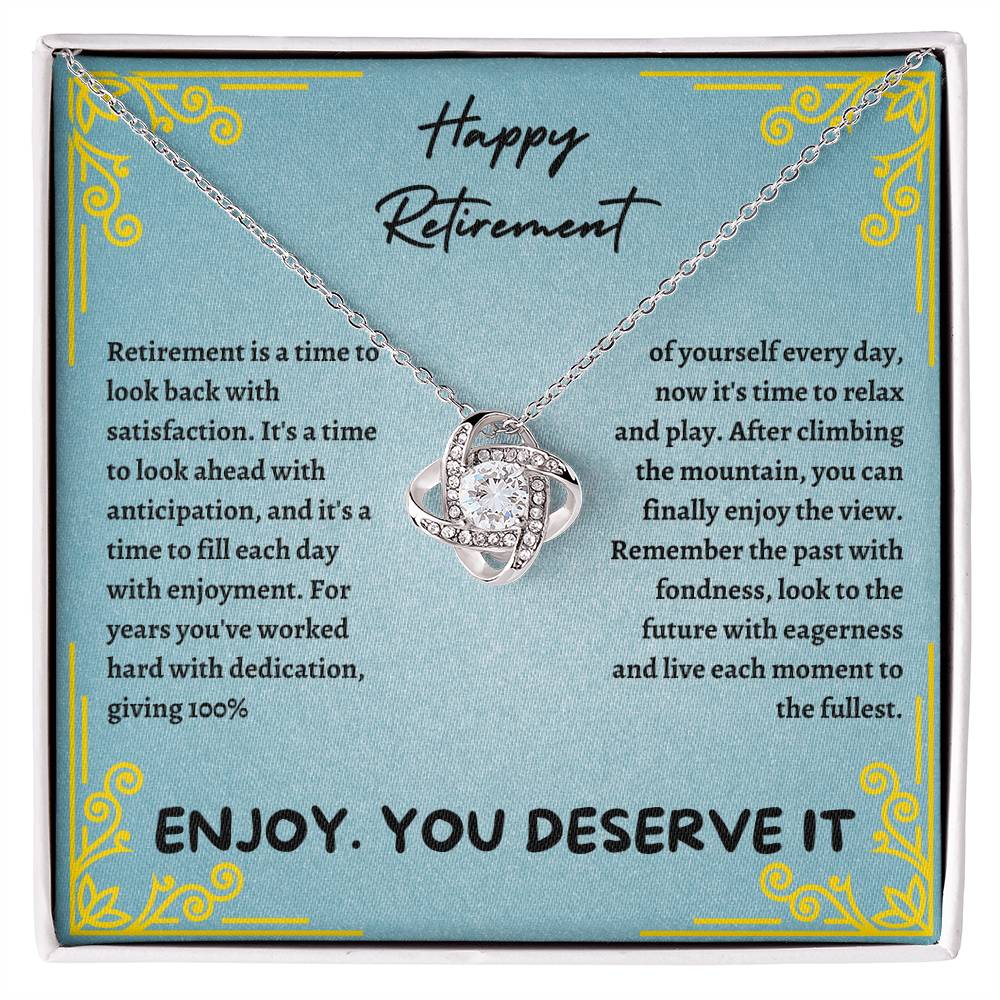Retirement Gifts for Women, Retirement Necklace, Colleagues Leave Job Jewelry from Coworkers, Retirement Party
