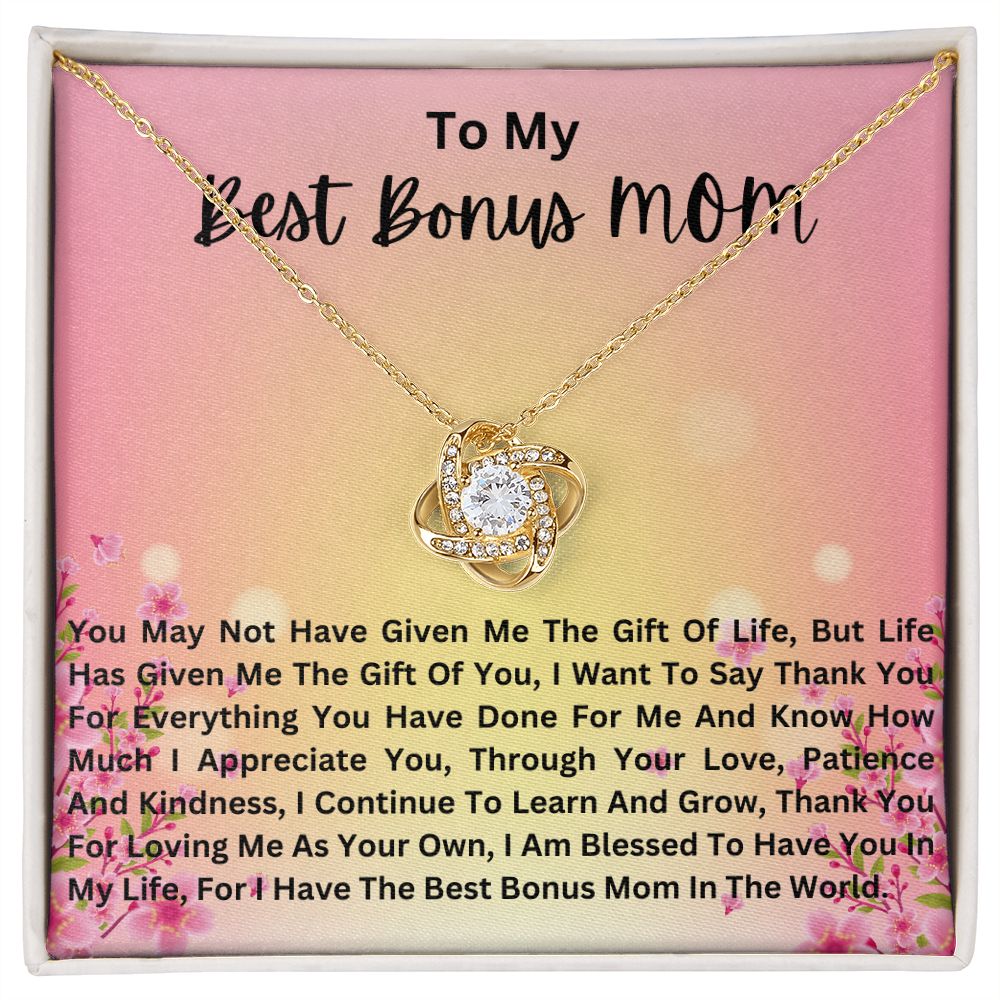 Bonus Mom Gift, Bonus mom necklace, Step Mother Gift from Bride, Step Mom Gift, Stepmom Necklace,